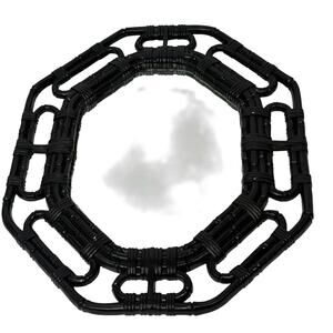 Vintage 90s Faux Bamboo Framed Wall Mirror 17” x 14” Made in USA